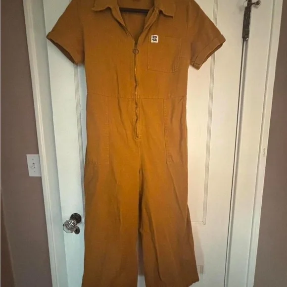 Lucy and Yak Mustard Ragan Jumpsuit - Picture 4 of 5